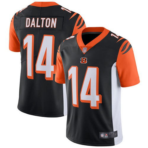 Cincinnati Bengals Limited Black Men Andy Dalton Home Jersey NFL Footballl #14 Vapor Untouchable->cincinnati bengals->NFL Jersey